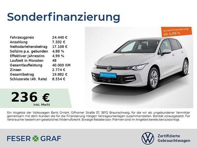 Weiß Gebraucht 2024 VW Golf Life Limousine | 24.440 € (Guter Preis)