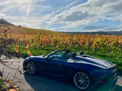 Begagnad Porsche 718 Spyder 420 HK (308 kW) 2022 Blå Cab