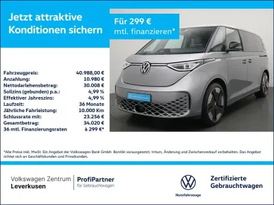 Gebraucht VW ID. Buzz Pro 150 kW (204 PS) 2023 Monosilber Van / Kleinbus