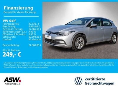 Reflexsilber metallic Gebraucht 2023 VW Golf VIII Life Limousine | 21.660 € (Guter Preis)
