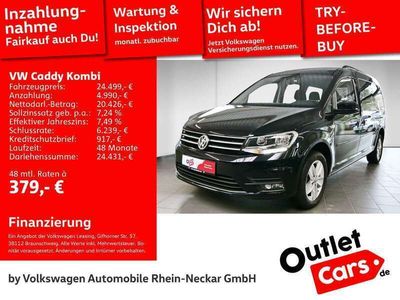 gebraucht VW Caddy Maxi Kombi 2.0 TDI LR Comfortline Navi 7-Sitze Tempomat uvm