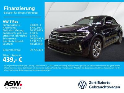 Second-hand VW T-Roc Cabriolet R-line 150 CP (110 kW) 2025 Negru Cabrio
