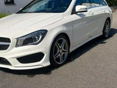 Gebraucht Mercedes CLA180 Shooting Brake AMG line 122 PS (89 kW) 2015 Weiß Kombi