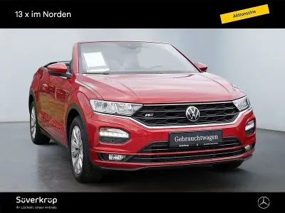 Gebraucht VW T-Roc Cabriolet R-line 150 PS (110 kW) 2021 Rot Cabrio