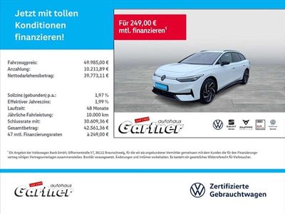 Gebraucht VW ID.7 Pro 210 kW (286 PS) 2025 Gletscherweiß metallic Kombi