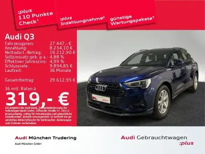 Brugt Audi Q3 Advanced Plus 150 HK (110 kW) 2021 Blå SUV