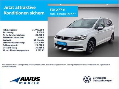 Gebraucht VW Touran Highline 150 PS (110 kW) 2023 Weiß Van / Kleinbus