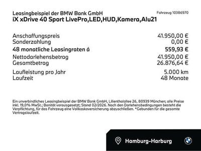 Grau Gebraucht 2023 BMW iX Comfort Edition SUV | 41.950 € (Superpreis)