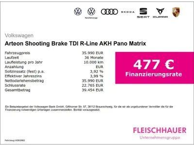 Brugt VW Arteon R-line 200 HK (147 kW) 2023 Sølv Stationcar