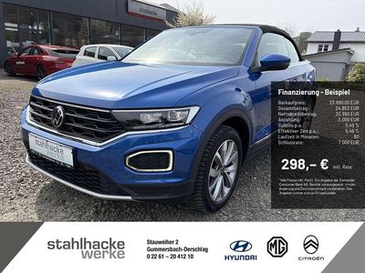 Gebraucht VW T-Roc Cabriolet Style 150 PS (110 kW) 2021 Ravennablau Cabrio