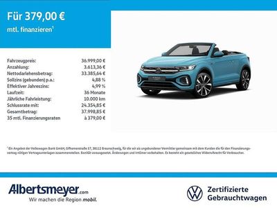 Gebraucht VW T-Roc Cabriolet R-line 150 PS (110 kW) 2025 Blau Cabrio