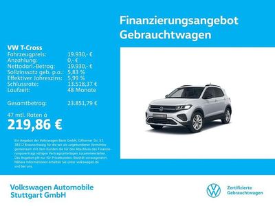 Gebraucht VW T-Cross Goal 95 PS (69 kW) 2025 Silber SUV