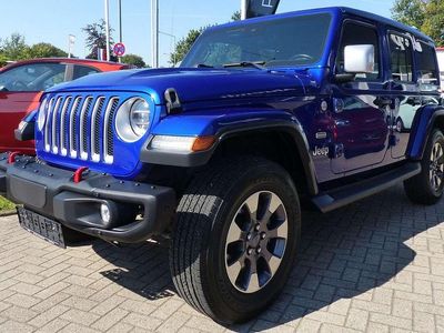 Ocean blue metallic c/c Gebraucht 2019 Jeep Wrangler Unlimited Sahara SUV | 41.980 € (Fairer Preis)