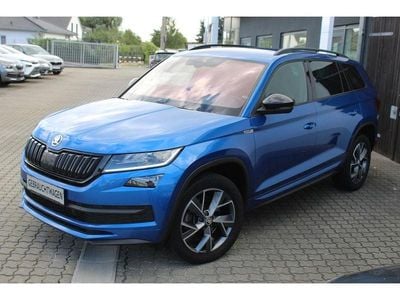Blau Gebraucht 2021 Skoda Kodiaq SportLine SUV | 28.990 € (Guter Preis)