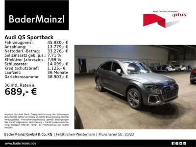 gebraucht Audi Q5 Sportback 40 TFSI quattro S line AHK Nav 360°
