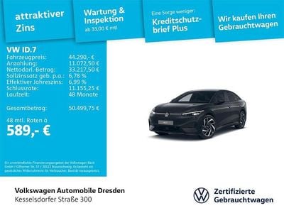 Gebraucht VW ID.7 Pro 210 kW (286 PS) 2025 Schwarz Limousine