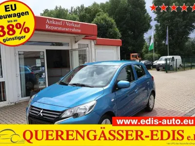 Gebraucht Mitsubishi Space Star Spirit 71 PS (52 kW) 2021 Atoll blau (metallic) Kleinwagen