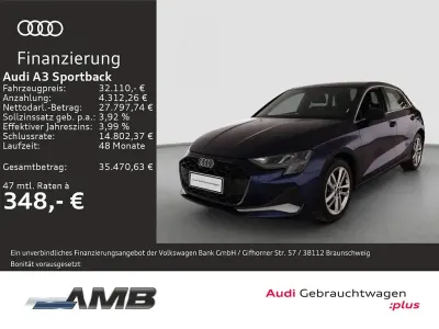 Usata Audi A3 Advanced Plus 150 CV (110 kW) 2025 Blu Berlina
