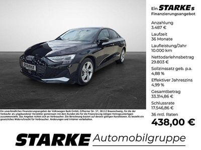 Gebraucht Audi A3 Advanced 150 PS (110 kW) 2025 Schwarz Limousine