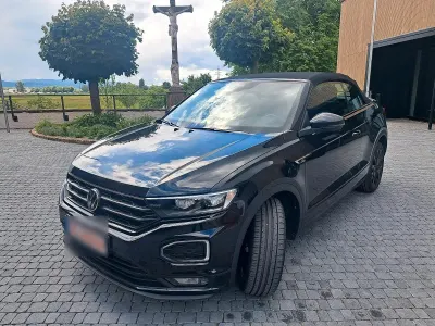 Gebraucht VW T-Roc Cabriolet R-line 150 PS (110 kW) 2021 Schwarz Cabrio