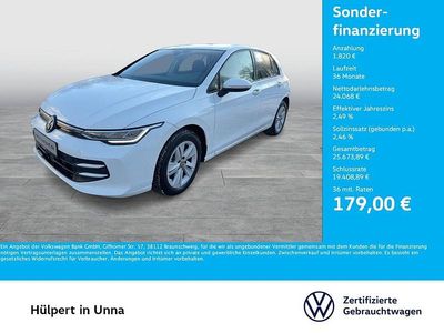 Gebraucht VW Golf VIII Life 116 PS (85 kW) 2025 Weiß Limousine