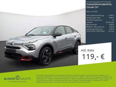 Gebraucht Citroën C4 Shine 131 PS (96 kW) 2021 Lack grau artense/typ aussenverkleidung metalliclackierung Limousine