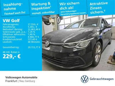 Gebraucht VW Golf VIII Life 116 PS (85 kW) 2022 Schwarz Limousine