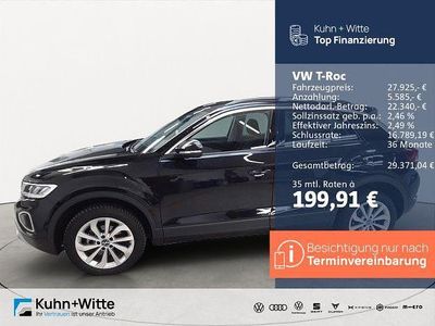 Gebraucht VW T-Roc Life 150 PS (110 kW) 2025 Schwarz SUV