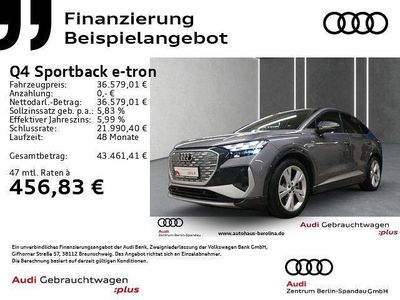 Gebraucht Audi Q4 Sportback e-tron Ambiente 219 kW (299 PS) 2022 Taifungrau metallic SUV