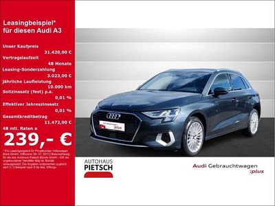 Usata Audi A3 Advanced 150 CV (110 kW) 2023 Grigio Berlina