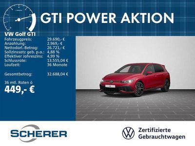 Gebraucht VW Golf VIII GTI 301 PS (221 kW) 2022 Kings red metallic (metallic) Limousine