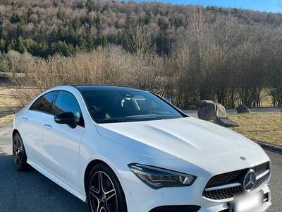 Gebraucht Mercedes CLA200 AMG line 150 PS (110 kW) 2020 Weiß Coupé