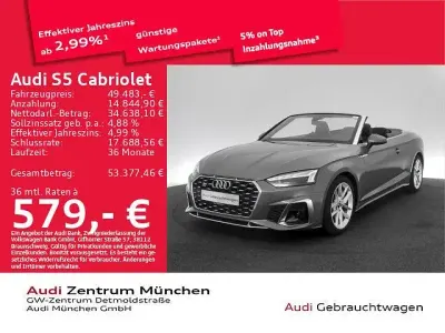 Gebraucht Audi S5 Cabriolet Ambiente 354 PS (260 kW) 2024 Chronosgrau metallic Cabrio