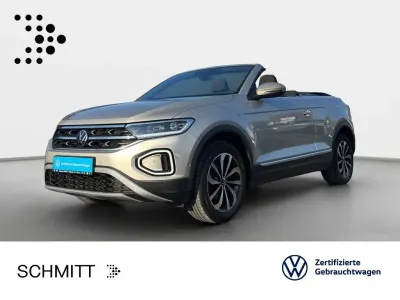 Gebraucht VW T-Roc Cabriolet Style 150 PS (110 kW) 2022 Ivory silver metallic/schwarz (metallic) Cabrio