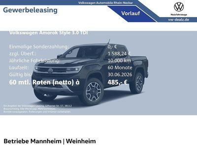 Nouă VW Amarok Style 241 CP (177 kW) 2026 Negru Pickup