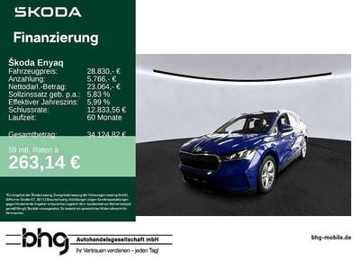 Second-hand Skoda Enyaq iV 132 kW (180 CP) 2024 Albastru SUV