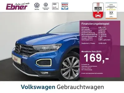 Second-hand VW T-Roc Style 110 CP (80 kW) 2021 Albastru SUV