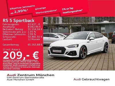 Individuallackierungen audi exclusive Gebraucht 2022 Audi RS5 Sportback Ambiente Limousine | 62.738 € (Fairer Preis)