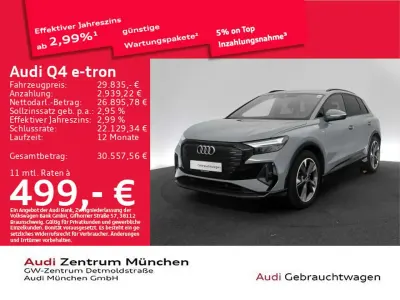 Gebraucht Audi Q4 e-tron S-Line 125 kW (170 PS) 2023 Grau SUV