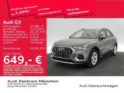 Gebraucht Audi Q3 Advanced 190 PS (139 kW) 2023 Chronosgrau metallic SUV