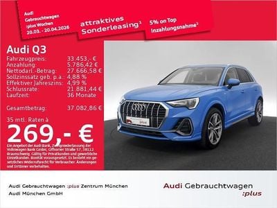 Gebraucht Audi Q3 S-Line 150 PS (110 kW) 2023 Turboblau SUV