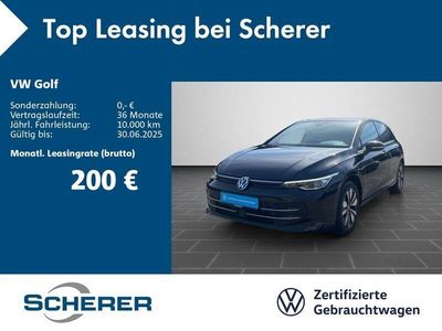 Grenadillschwarz metallic (metallic) Gebraucht 2024 VW Golf VIII Goal Limousine | 23.700 € (Guter Preis)