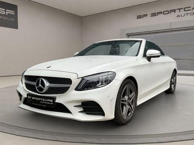 Usata Mercedes C180 AMG line 156 CV (114 kW) 2020 Bianco Cabrio