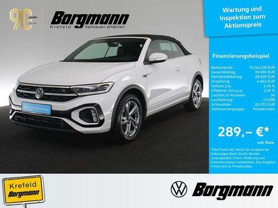 Gebraucht VW T-Roc Cabriolet R-line 150 PS (110 kW) 2025 Weiß Cabrio