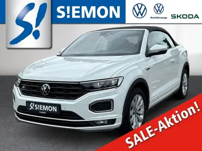 Gebraucht VW T-Roc Cabriolet R-line 150 PS (110 kW) 2021 Weiss Cabrio