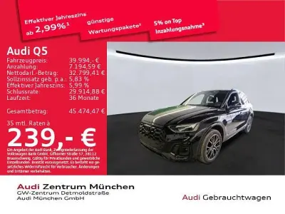 Gebraucht Audi Q5 S-Line 204 PS (150 kW) 2024 Mythosschwarz metallic SUV
