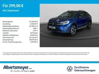 Neu VW Taigo Style 116 PS (85 kW) 2026 Blau SUV
