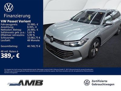 Oyster silver metallic Gebraucht 2025 VW Passat Business Kombi | 35.980 € (Guter Preis)