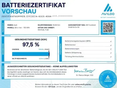 Usado Audi Q6 Sportback e-tron S-Line 225 kW (306 CV) 2025 Azul SUV