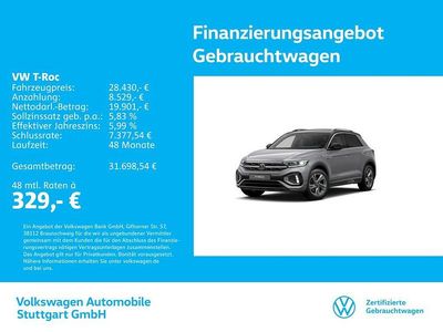 Gebraucht VW T-Roc R-line 150 PS (110 kW) 2025 Indiumgrau metallic/schwarz SUV